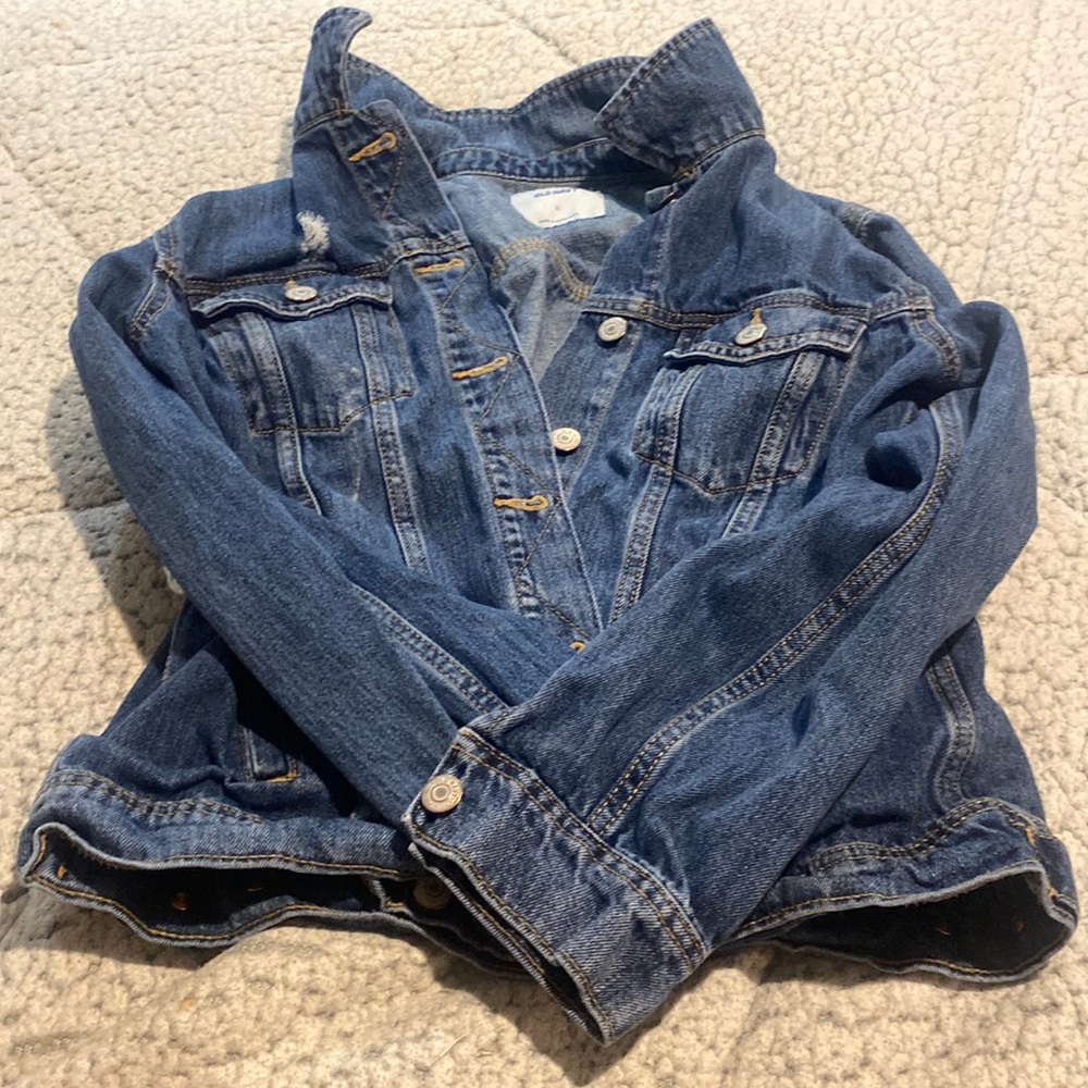 blue denim jean jacket
